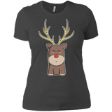 T-Shirts Heavy Metal / X-Small Kawaii Christmas Reindeer Women's Premium T-Shirt