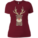 T-Shirts Scarlet / S Kawaii Christmas Reindeer Women's Premium T-Shirt