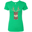 T-Shirts Envy / S Kawaii Christmas Reindeer Women's Triblend T-Shirt