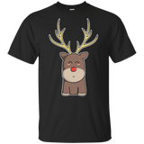 T-Shirts Black / YXS Kawaii Christmas Reindeer Youth T-Shirt