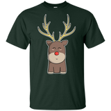 T-Shirts Forest / YXS Kawaii Christmas Reindeer Youth T-Shirt