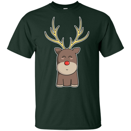 T-Shirts Forest / YXS Kawaii Christmas Reindeer Youth T-Shirt