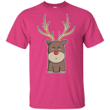 T-Shirts Heliconia / YXS Kawaii Christmas Reindeer Youth T-Shirt