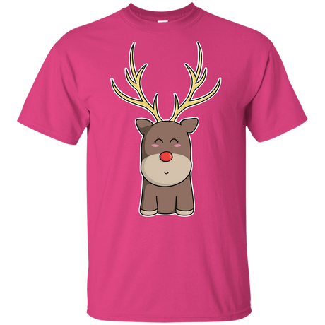 T-Shirts Heliconia / YXS Kawaii Christmas Reindeer Youth T-Shirt