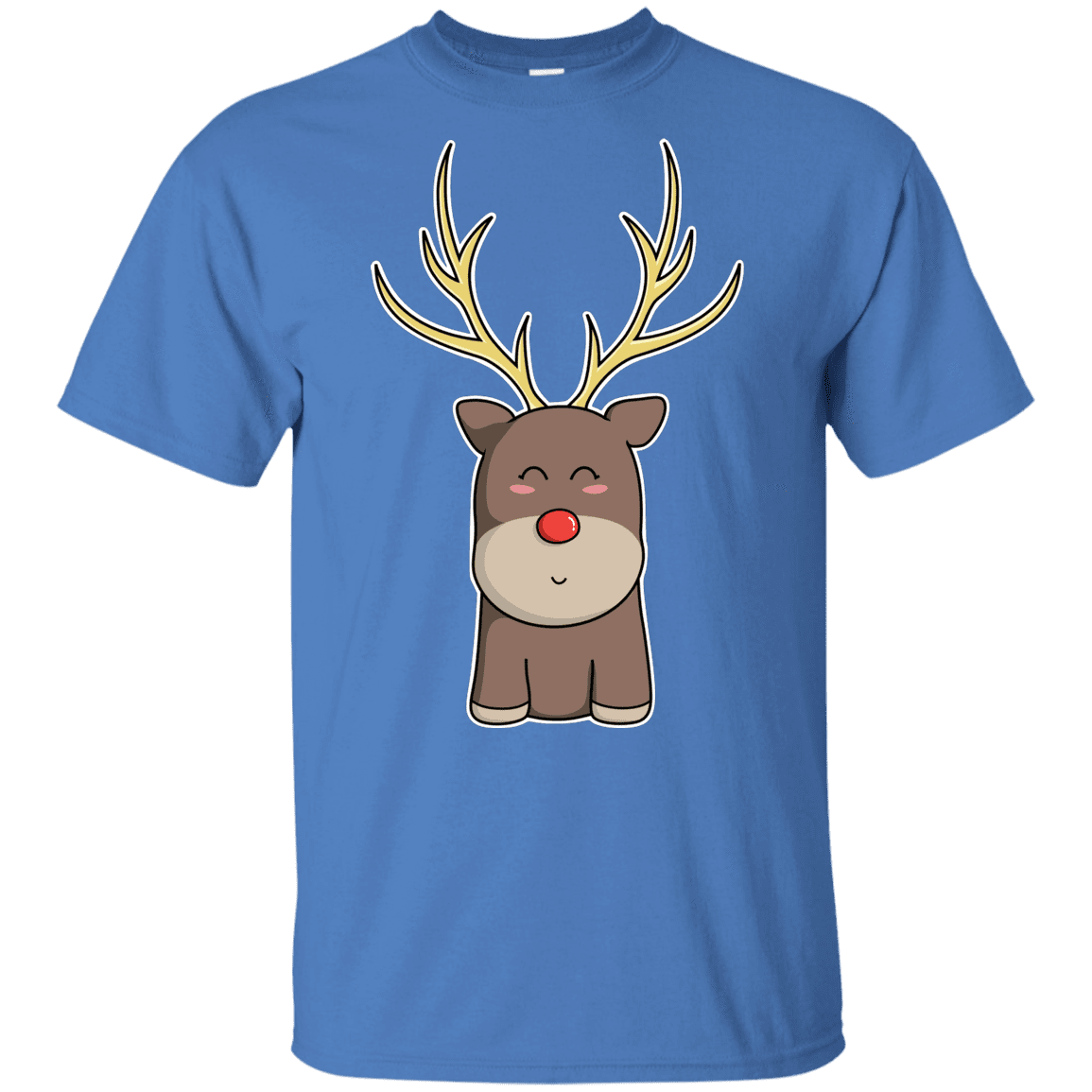 T-Shirts Iris / YXS Kawaii Christmas Reindeer Youth T-Shirt