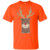 T-Shirts Orange / YXS Kawaii Christmas Reindeer Youth T-Shirt