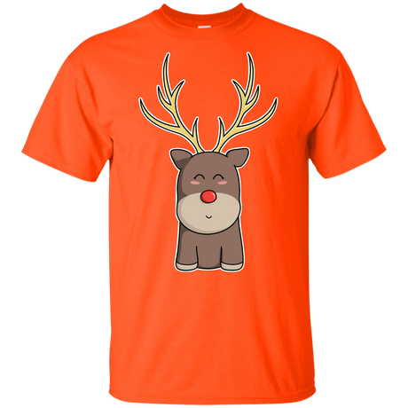 T-Shirts Orange / YXS Kawaii Christmas Reindeer Youth T-Shirt