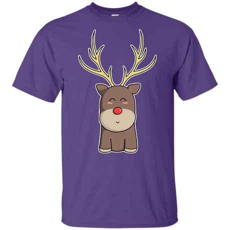 T-Shirts Purple / YXS Kawaii Christmas Reindeer Youth T-Shirt