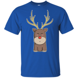 T-Shirts Royal / YXS Kawaii Christmas Reindeer Youth T-Shirt