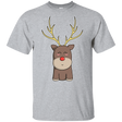 T-Shirts Sport Grey / YXS Kawaii Christmas Reindeer Youth T-Shirt