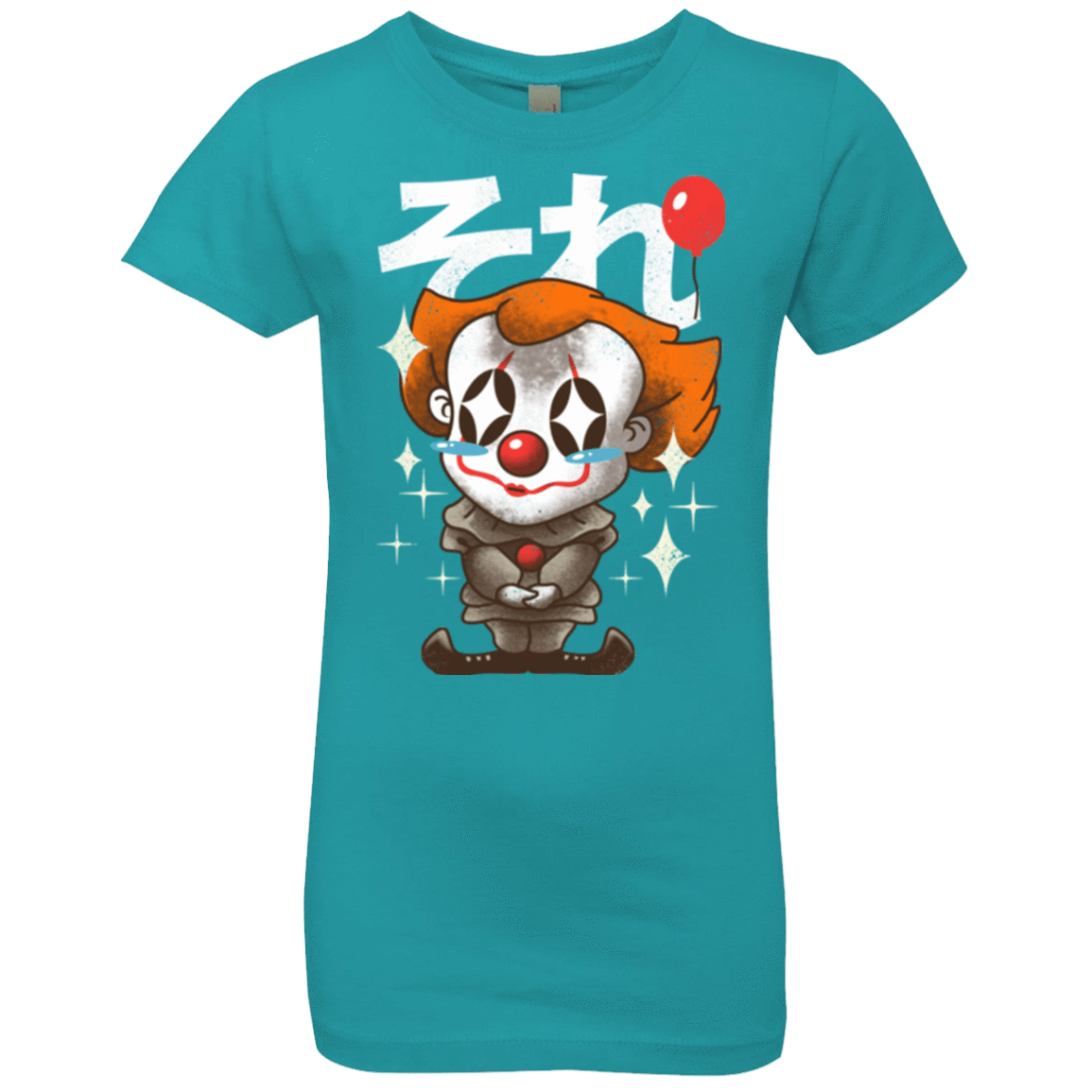 T-Shirts Tahiti Blue / YXS Kawaii Clown Girls Premium T-Shirt