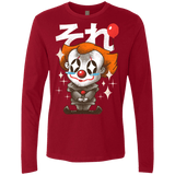 T-Shirts Cardinal / Small Kawaii Clown Men's Premium Long Sleeve