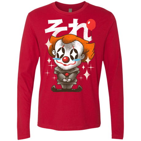T-Shirts Red / Small Kawaii Clown Men's Premium Long Sleeve