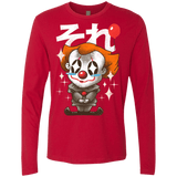 T-Shirts Red / Small Kawaii Clown Men's Premium Long Sleeve