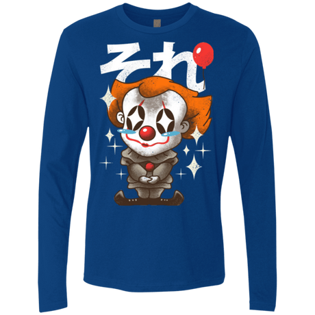 T-Shirts Royal / Small Kawaii Clown Men's Premium Long Sleeve