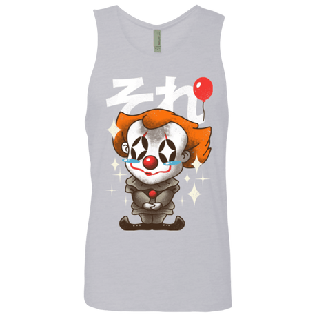 T-Shirts Heather Grey / Small Kawaii Clown Men's Premium Tank Top