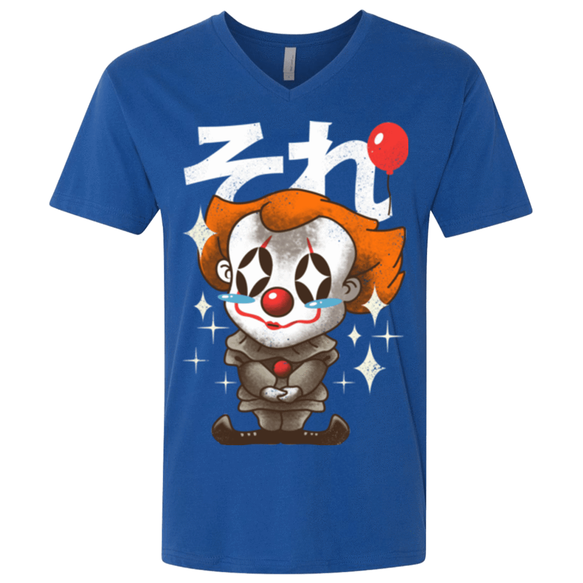 T-Shirts Royal / X-Small Kawaii Clown Men's Premium V-Neck