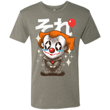 T-Shirts Venetian Grey / Small Kawaii Clown Men's Triblend T-Shirt