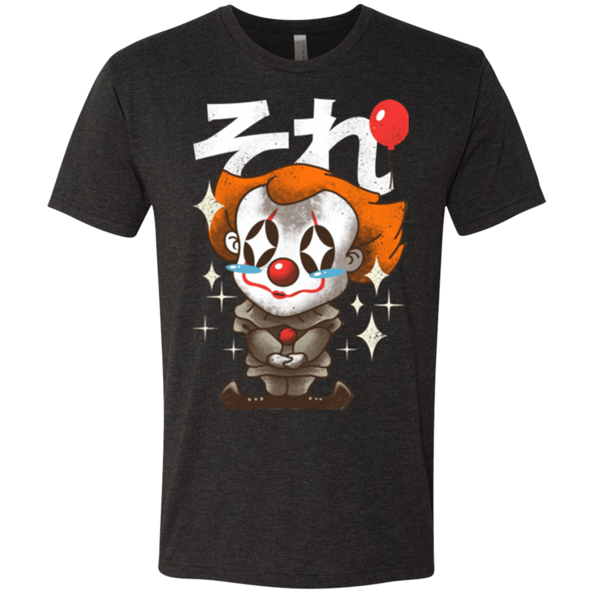 T-Shirts Vintage Black / Small Kawaii Clown Men's Triblend T-Shirt