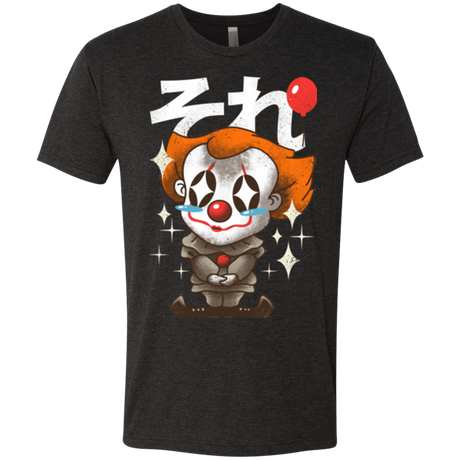 T-Shirts Vintage Black / Small Kawaii Clown Men's Triblend T-Shirt