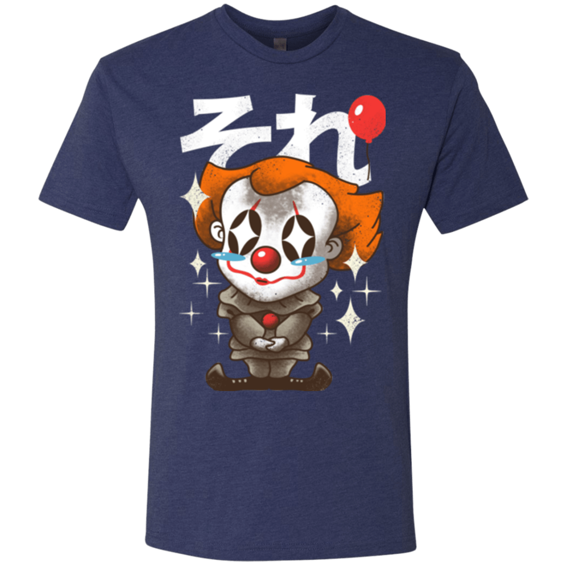 T-Shirts Vintage Navy / Small Kawaii Clown Men's Triblend T-Shirt