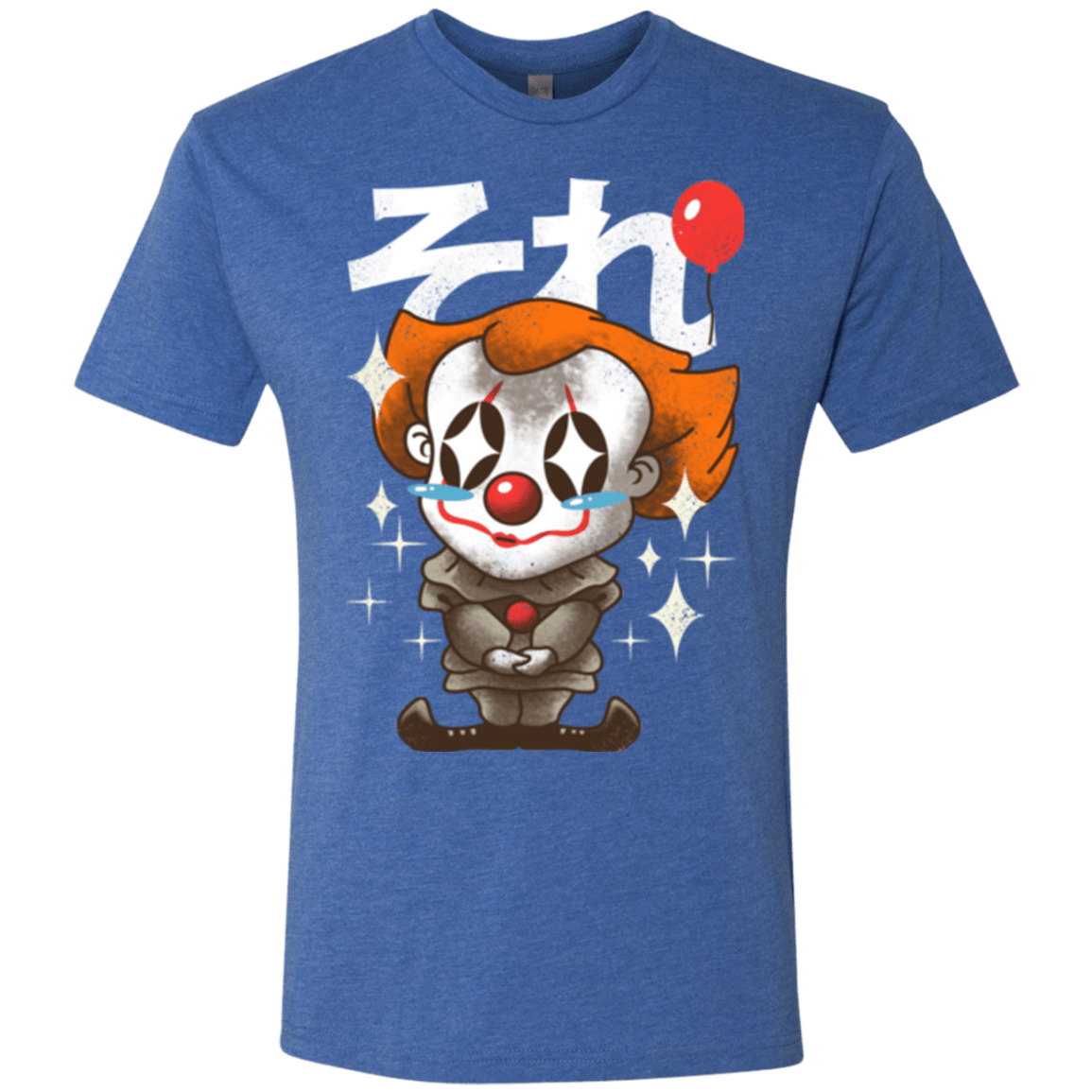 T-Shirts Vintage Royal / Small Kawaii Clown Men's Triblend T-Shirt