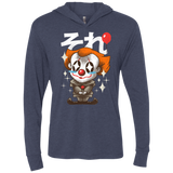 T-Shirts Vintage Navy / X-Small Kawaii Clown Triblend Long Sleeve Hoodie Tee