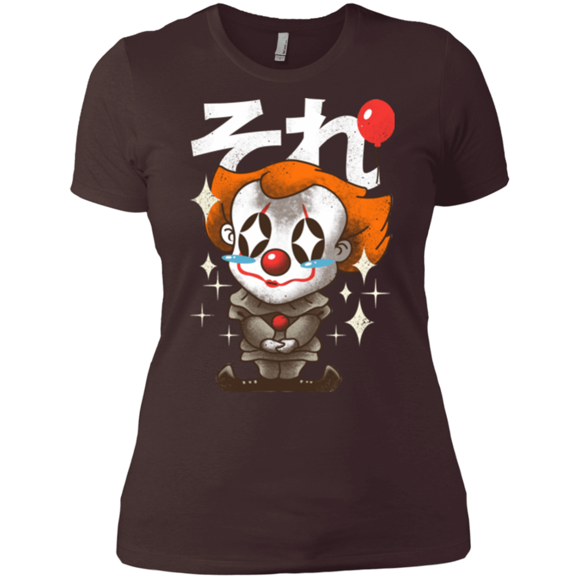 T-Shirts Dark Chocolate / X-Small Kawaii Clown Women's Premium T-Shirt