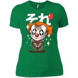T-Shirts Kelly Green / X-Small Kawaii Clown Women's Premium T-Shirt