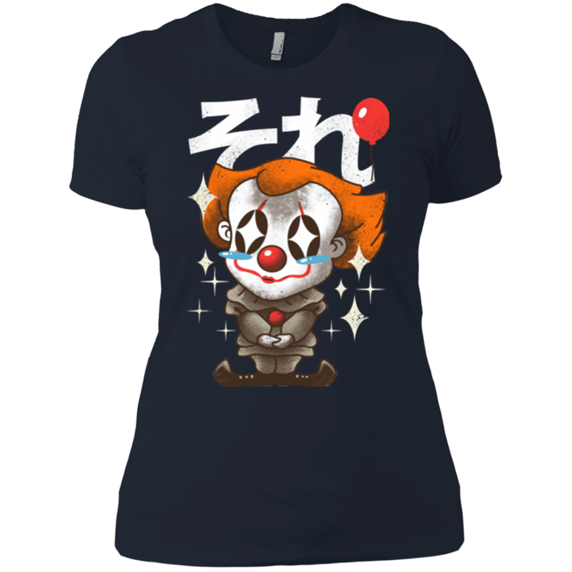 T-Shirts Midnight Navy / X-Small Kawaii Clown Women's Premium T-Shirt