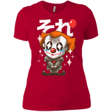 T-Shirts Red / X-Small Kawaii Clown Women's Premium T-Shirt
