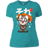 T-Shirts Tahiti Blue / X-Small Kawaii Clown Women's Premium T-Shirt