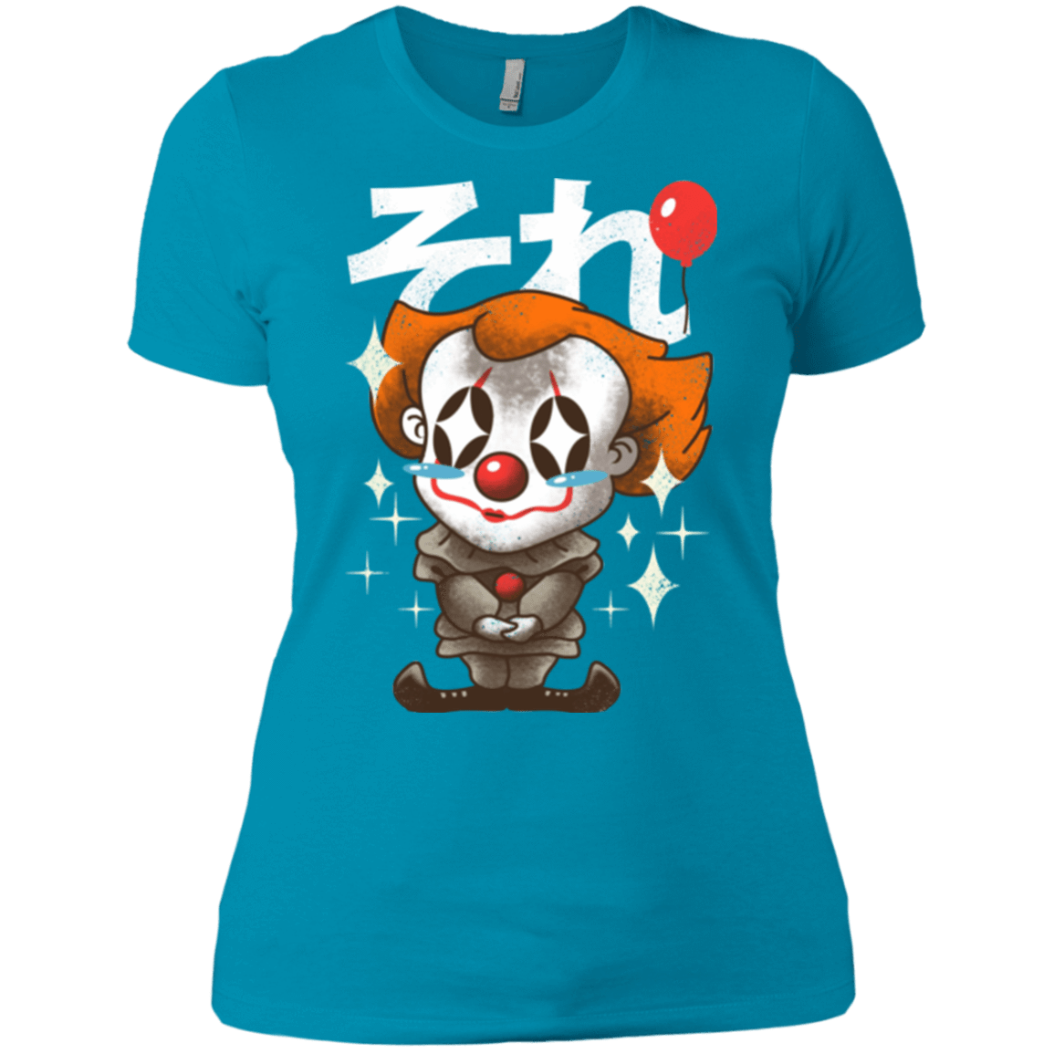 T-Shirts Turquoise / X-Small Kawaii Clown Women's Premium T-Shirt