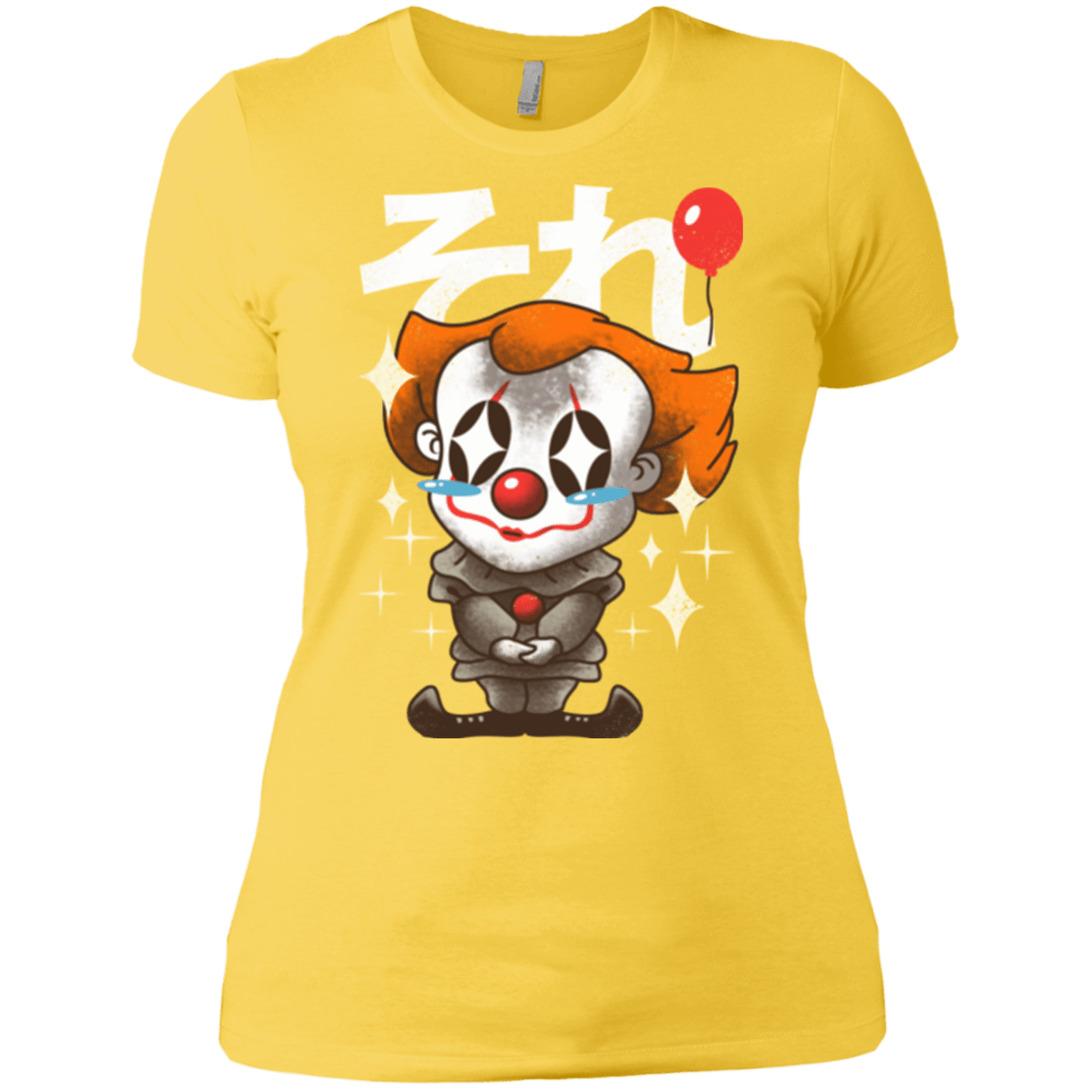 T-Shirts Vibrant Yellow / X-Small Kawaii Clown Women's Premium T-Shirt