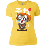 T-Shirts Vibrant Yellow / X-Small Kawaii Clown Women's Premium T-Shirt