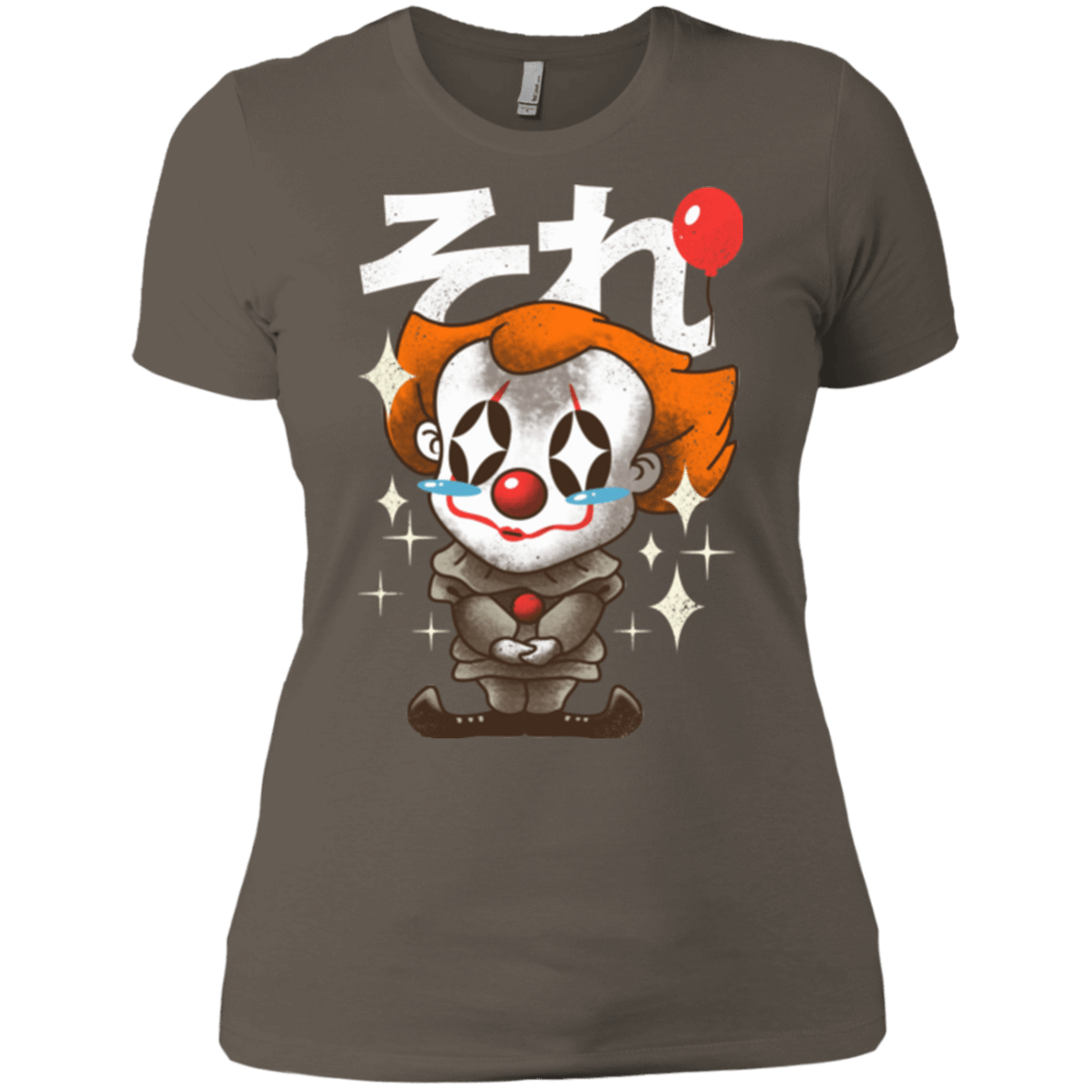 T-Shirts Warm Grey / X-Small Kawaii Clown Women's Premium T-Shirt