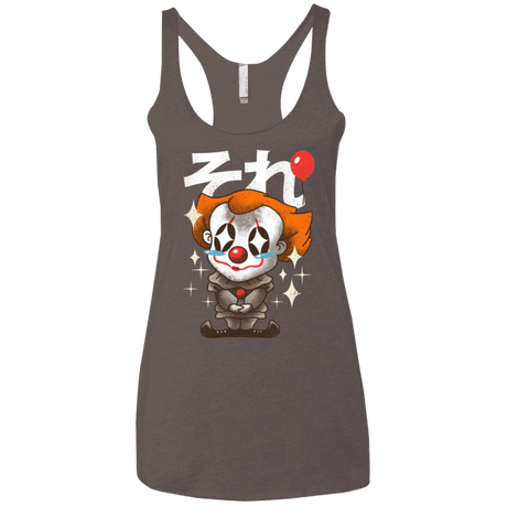 T-Shirts Macchiato / X-Small Kawaii Clown Women's Triblend Racerback Tank