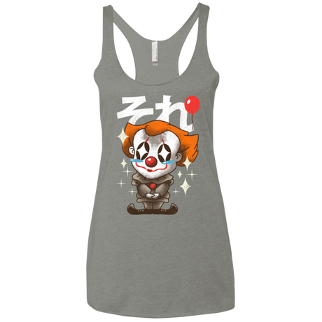 T-Shirts Venetian Grey / X-Small Kawaii Clown Women's Triblend Racerback Tank