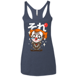 T-Shirts Vintage Navy / X-Small Kawaii Clown Women's Triblend Racerback Tank