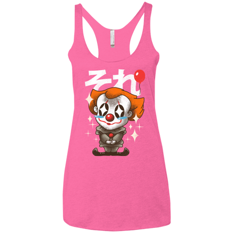 T-Shirts Vintage Pink / X-Small Kawaii Clown Women's Triblend Racerback Tank