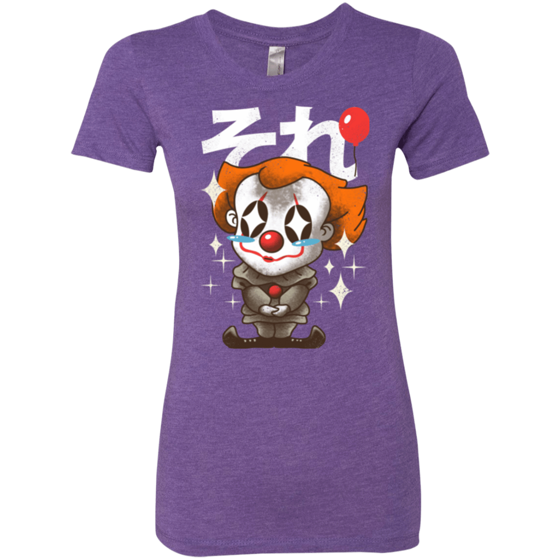 T-Shirts Purple Rush / Small Kawaii Clown Women's Triblend T-Shirt