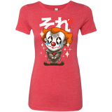 T-Shirts Vintage Red / Small Kawaii Clown Women's Triblend T-Shirt