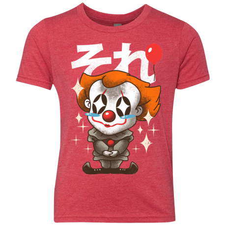T-Shirts Vintage Red / YXS Kawaii Clown Youth Triblend T-Shirt