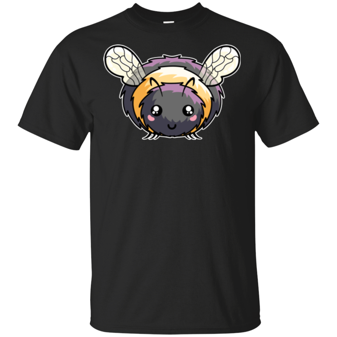T-Shirts Black / S Kawaii Cute Bee T-Shirt