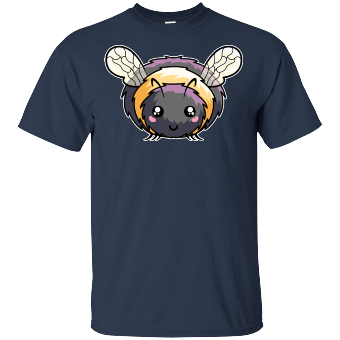 T-Shirts Navy / S Kawaii Cute Bee T-Shirt