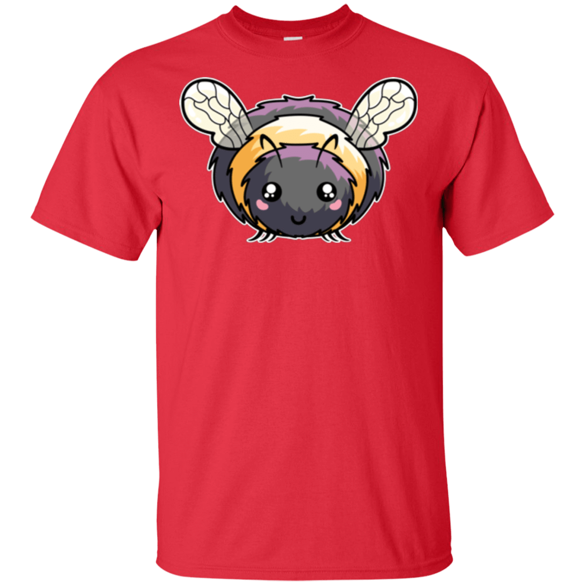 T-Shirts Red / S Kawaii Cute Bee T-Shirt