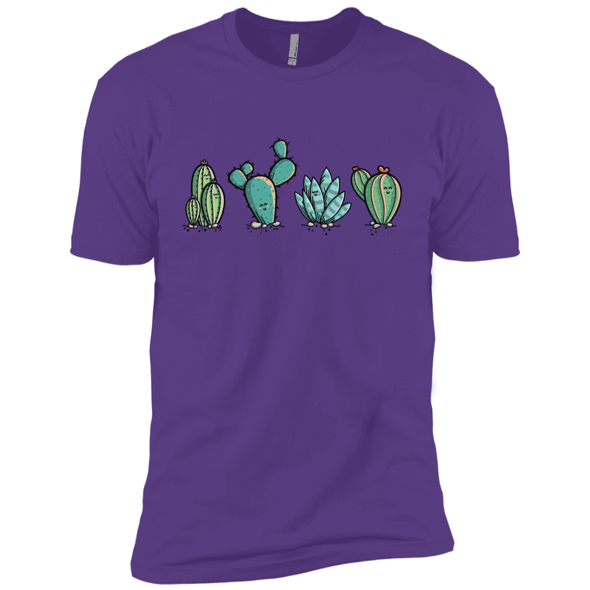 T-Shirts Purple Rush / YXS Kawaii Cute Cactus Plants Boys Premium T-Shirt
