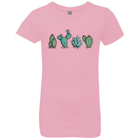 T-Shirts Light Pink / YXS Kawaii Cute Cactus Plants Girls Premium T-Shirt