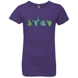 T-Shirts Purple Rush / YXS Kawaii Cute Cactus Plants Girls Premium T-Shirt