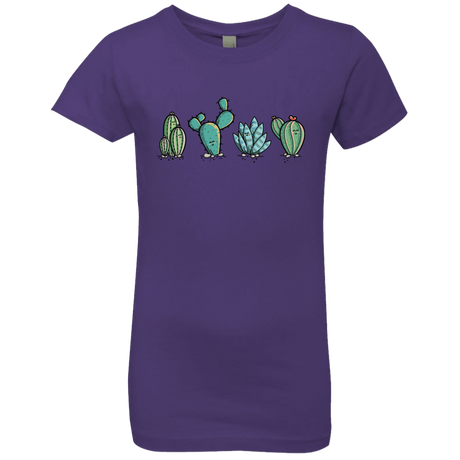 T-Shirts Purple Rush / YXS Kawaii Cute Cactus Plants Girls Premium T-Shirt